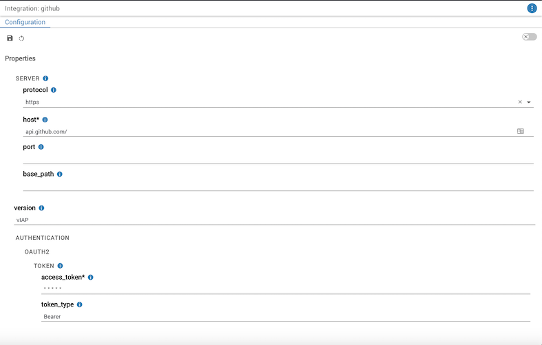Integration Configuration