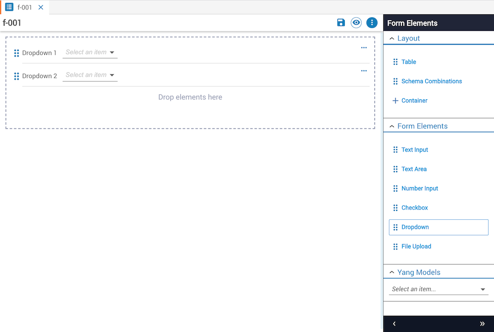 Form Builder Canvas